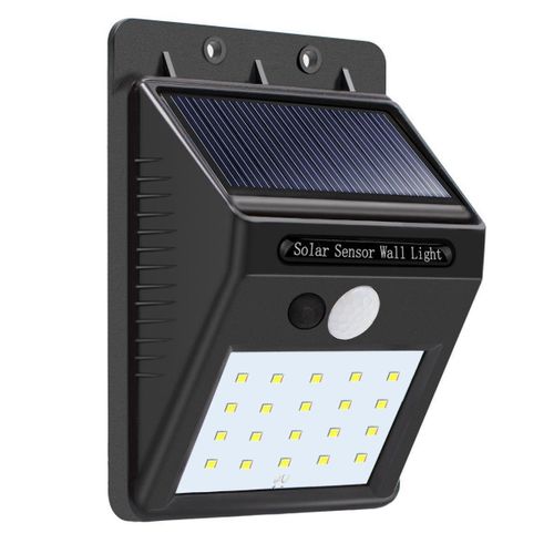 4 Pack Solar Powered Wall Light Security Motion Sensor Weatherproof Outdoor Lamp