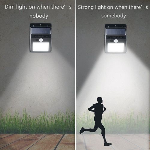 4 Pack Solar Powered Wall Light Security Motion Sensor Weatherproof Outdoor Lamp