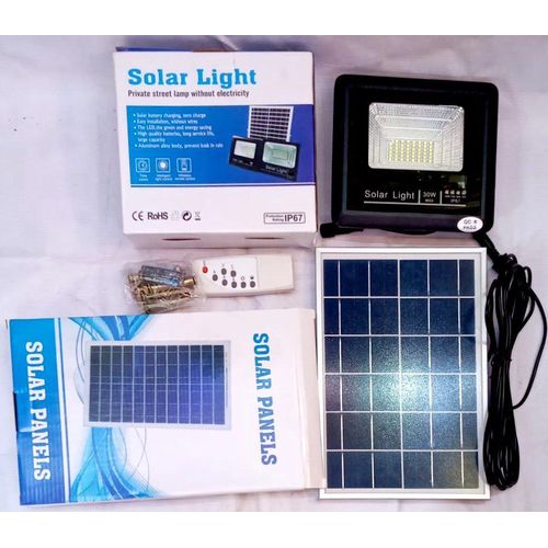 SOLAR FLOODLIGHT + SOLAR PANEL