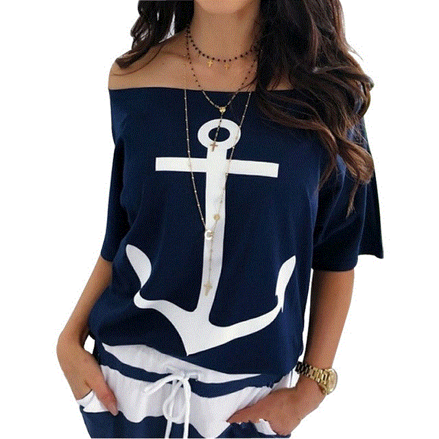 2021 High quality Cotton Tshirt Women Sexy Off Shoulder Shirt Casual Half Sleeve Tops