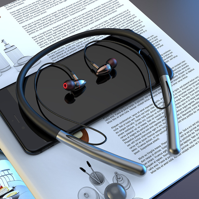 2021 High quality Bluetooth 5.0 Earphones Sport Headphones Waterproof Neck Headset Calling Stereo with Microphone