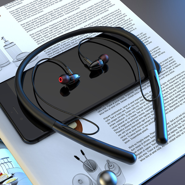 2021 High quality Bluetooth 5.0 Earphones Sport Headphones Waterproof Neck Headset Calling Stereo with Microphone