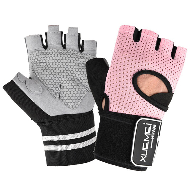 2021 High quality Men Women's Half Weight Lifting Gym Gloves Crossfit Sports Fitness Handschoenen Weightlifting Gloves