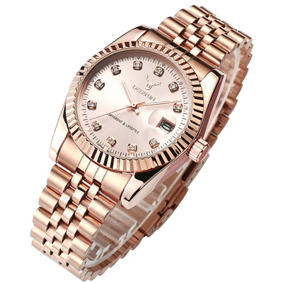 2021 High quality Fashion Style women Watches Simple lady  Stainless Steel Quartz Luxury Rose Gold Wrist Watches