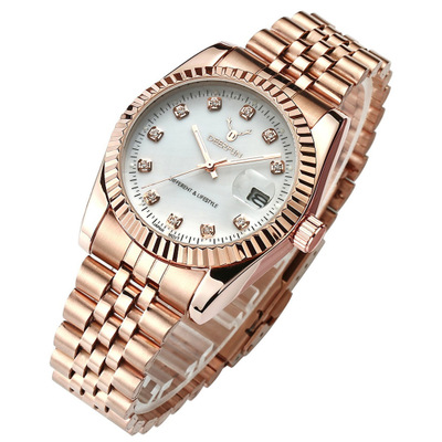 2021 High quality Fashion Style women Watches Simple lady  Stainless Steel Quartz Luxury Rose Gold Wrist Watches