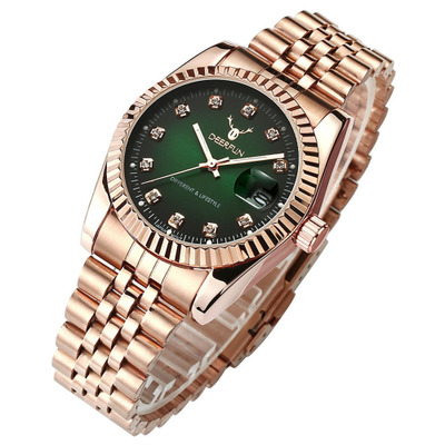 2021 High quality Fashion Style women Watches Simple lady  Stainless Steel Quartz Luxury Rose Gold Wrist Watches