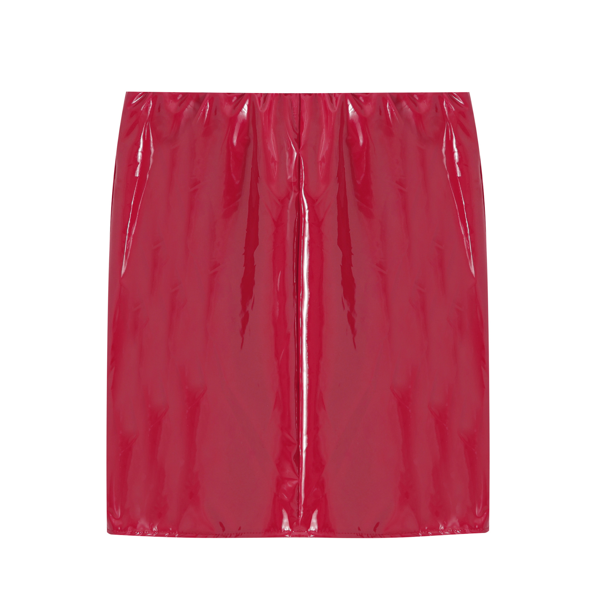 2021 High quality Pencil Skirts Women Zipper High Waist Skirt Pure colour PU Leather Skirt Stretch Short Mini Skirts