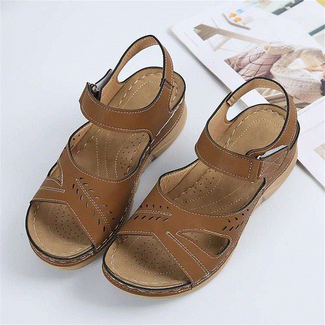 2021 High quality Women Sandals Soft Stitching Ladies Sandals Comfortable Flat Sandals Open Toe Beach Shoes Footwear