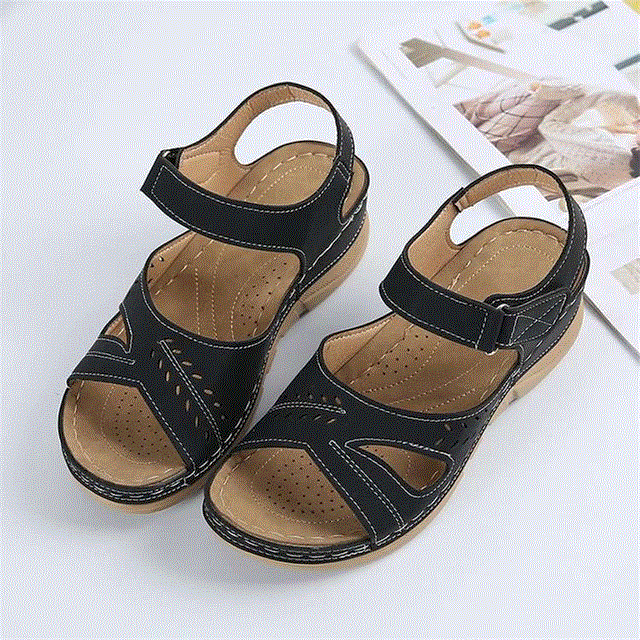 2021 High quality Women Sandals Soft Stitching Ladies Sandals Comfortable Flat Sandals Open Toe Beach Shoes Footwear