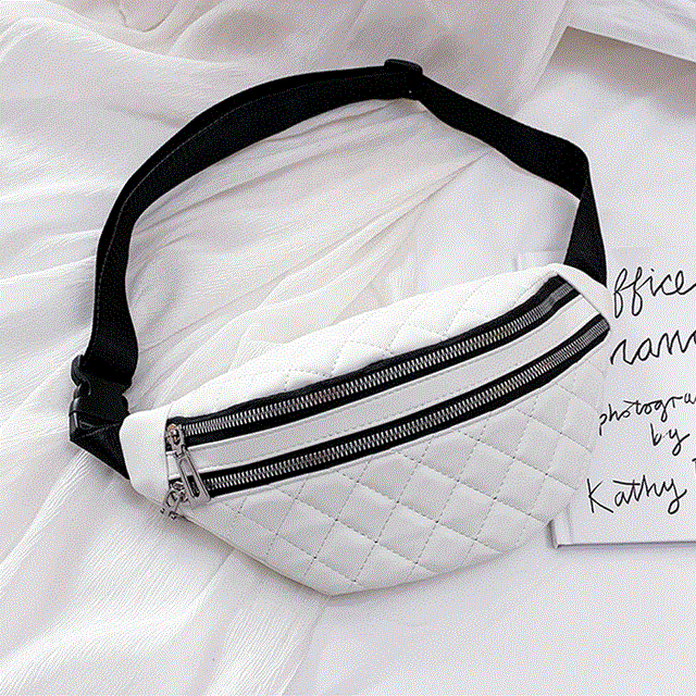 2021 High quality Fashion Women's Waist Bag Chest Bag PU Leather Waterproof Shoulder Bags Multifunction Waist Pack