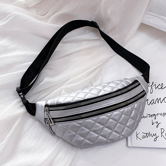 2021 High quality Fashion Women's Waist Bag Chest Bag PU Leather Waterproof Shoulder Bags Multifunction Waist Pack