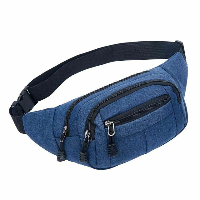 2021 High quality Men Women Travel Bum Bag Fanny Pack Waist Bag Zipped Outdoor Sports Bag Pouch Waist Packs