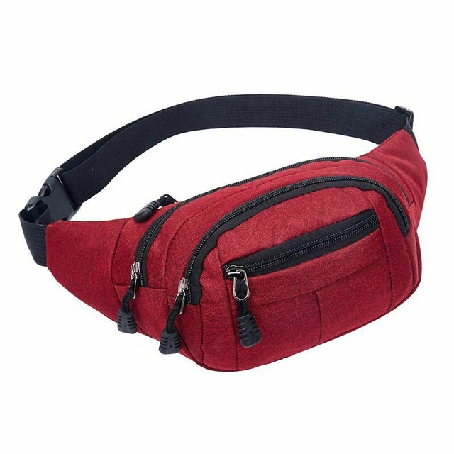 2021 High quality Men Women Travel Bum Bag Fanny Pack Waist Bag Zipped Outdoor Sports Bag Pouch Waist Packs