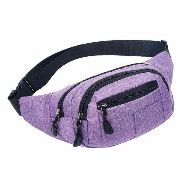 2021 High quality Men Women Travel Bum Bag Fanny Pack Waist Bag Zipped Outdoor Sports Bag Pouch Waist Packs