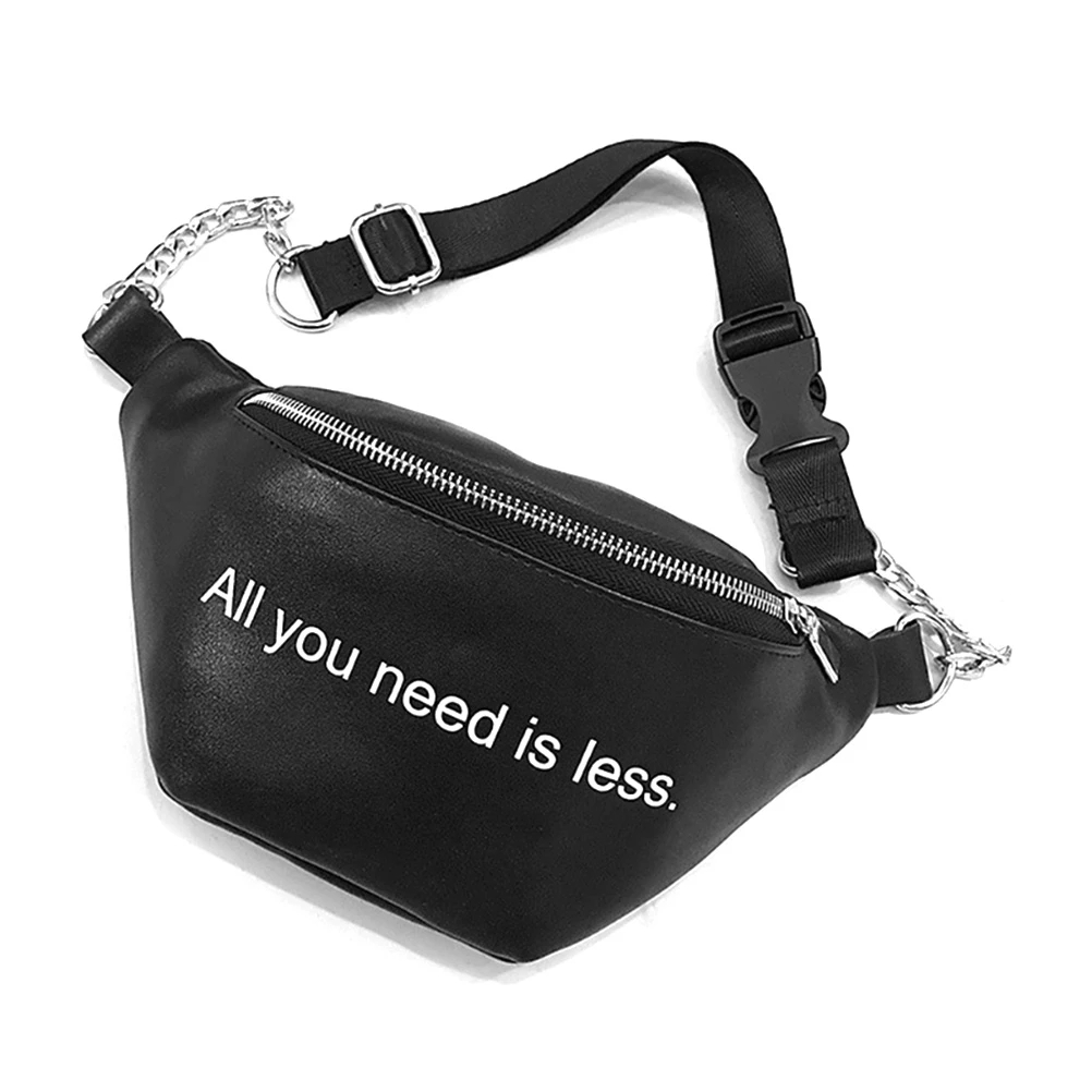 2021 High quality PU Waist Fanny Pack Chest Crossbag Travel Sports Bag Female Purse Pouch for Phone Waist Packs