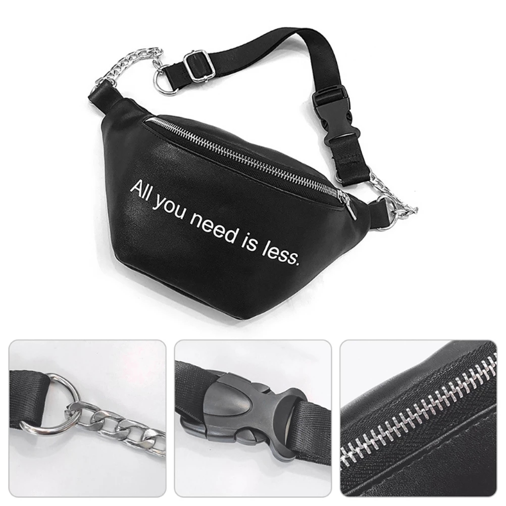 2021 High quality PU Waist Fanny Pack Chest Crossbag Travel Sports Bag Female Purse Pouch for Phone Waist Packs