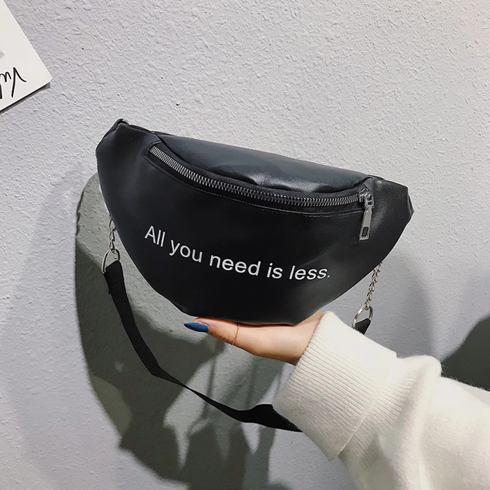 2021 High quality PU Waist Fanny Pack Chest Crossbag Travel Sports Bag Female Purse Pouch for Phone Waist Packs