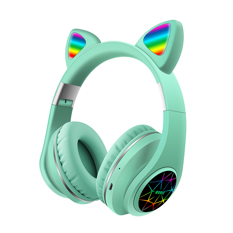 2021 High quality 5.0 Headphones Kids Cute Headset Support TF Card Wireless Bluetooth Headset