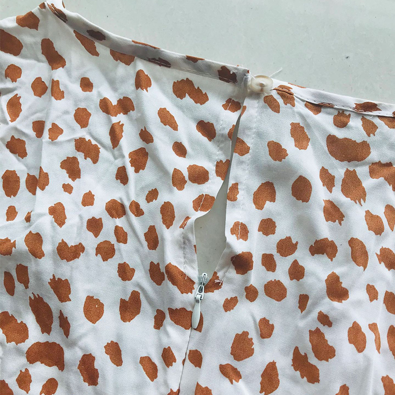 2021 High quality Women Autumn Print Ruffles Wrap Mini Dress Winter Casual Slim V Neck Long Sleeve A-Line Dresses