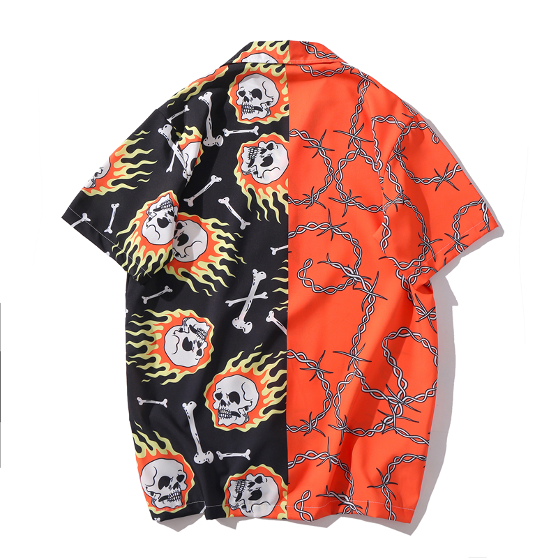 2021 High quality Casual Printed Short Sleeve Shirt Men Hawaii Beach Oversize Fashion Shirts for Men