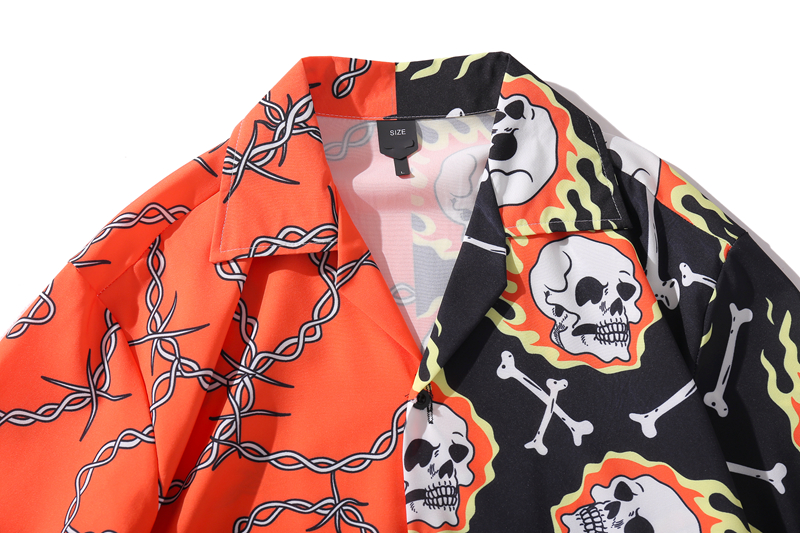 2021 High quality Casual Printed Short Sleeve Shirt Men Hawaii Beach Oversize Fashion Shirts for Men