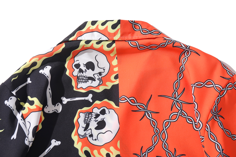 2021 High quality Casual Printed Short Sleeve Shirt Men Hawaii Beach Oversize Fashion Shirts for Men