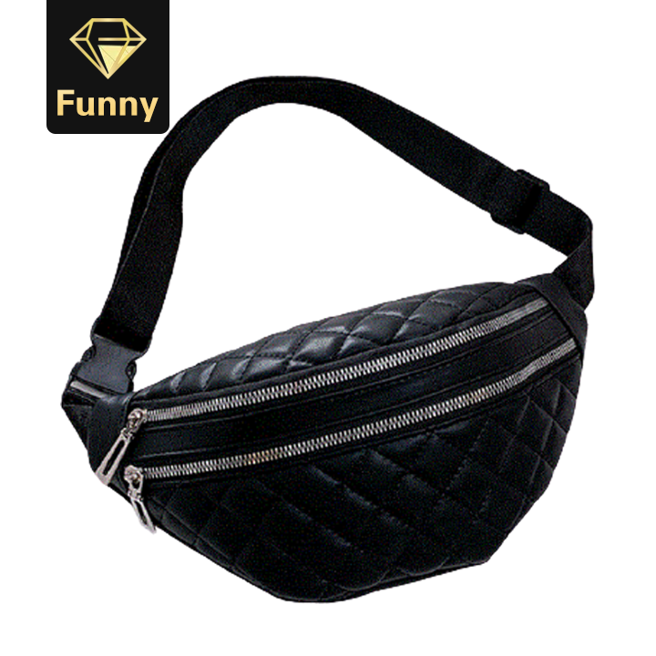 2021 High quality Fashion Women's Waist Bag Chest Bag PU Leather Waterproof Shoulder Bags Multifunction Waist Pack
