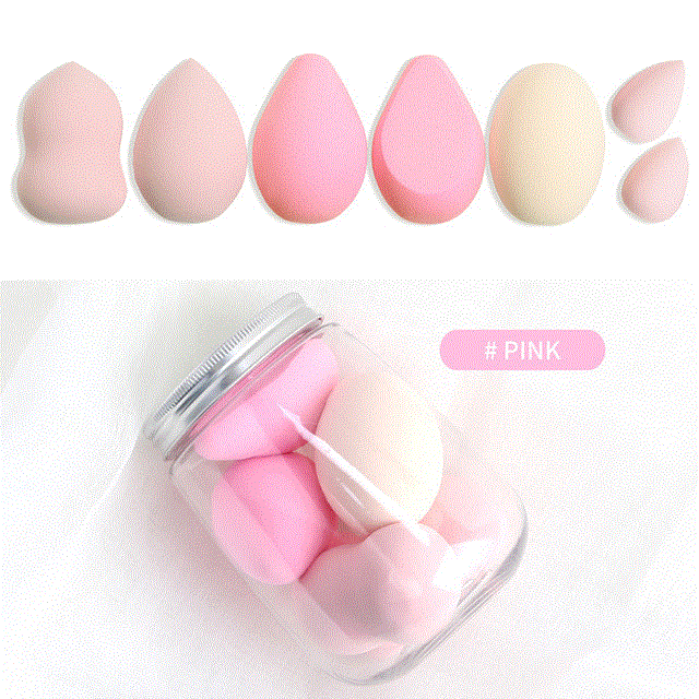 2021 High quality 7Pcs/Box Makeup Sponge Waterdrop Make Up Puff Soft Cosmetics Puff Women Cosmetic Makeup Tool
