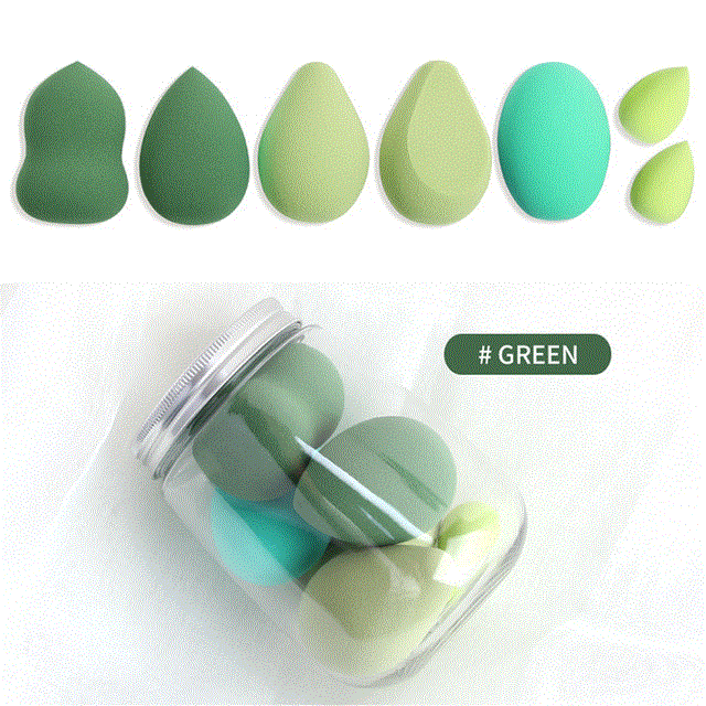 2021 High quality 7Pcs/Box Makeup Sponge Waterdrop Make Up Puff Soft Cosmetics Puff Women Cosmetic Makeup Tool