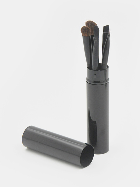 2021 High quality 5Pcs/ Kit Makeup Brushes Portable Aluminum Tube Mini Eye Brush Eyeshadow Make Up Brushes Set