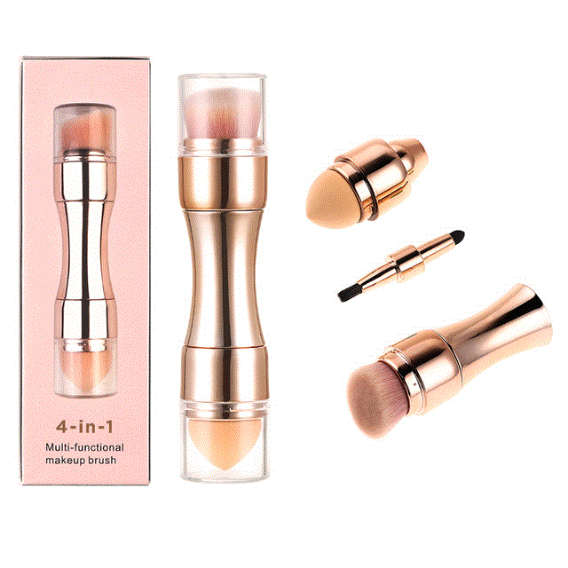 2021 High quality 4 In 1 Makeup Brushes Women Cosmetics Brushes Foundation Eye Shadow Lip Blush Make Up Tool