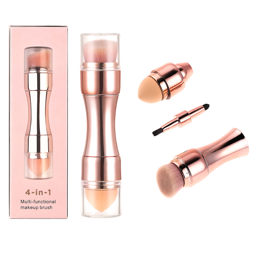 2021 High quality 4 In 1 Makeup Brushes Women Cosmetics Brushes Foundation Eye Shadow Lip Blush Make Up Tool