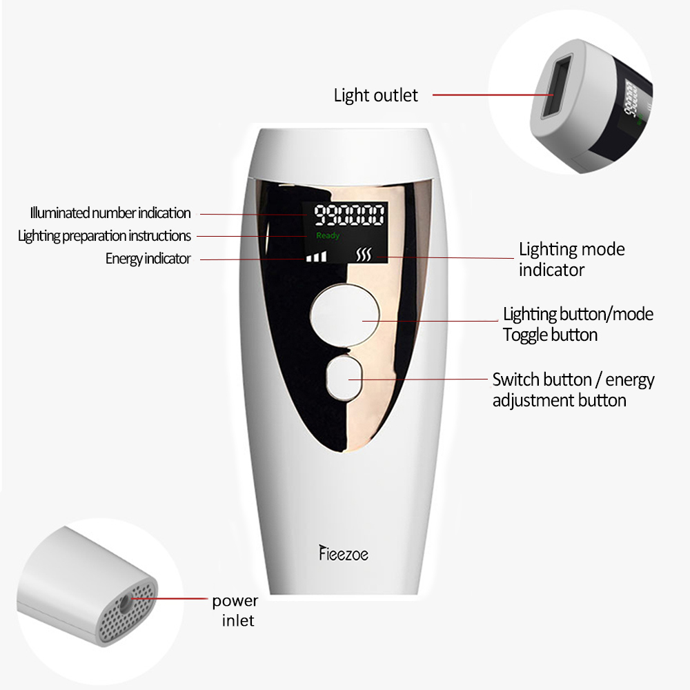 2021 High quality Flash Photo epilator Painless Hair Removal Epilator For Women Electric Laser Epilator skin care