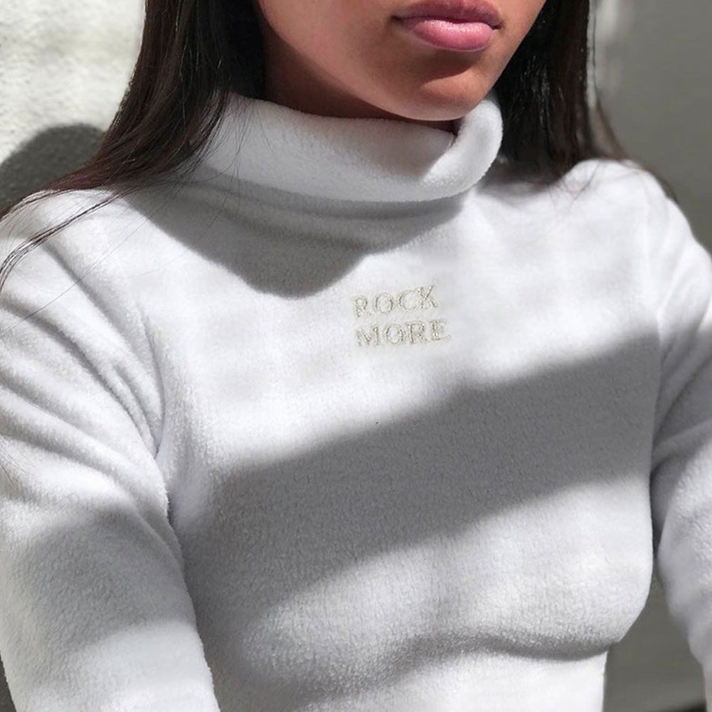 2021 High quality Warm Turtleneck Sweater Pullover Tops Blouse Bottom Slim T-Shirt