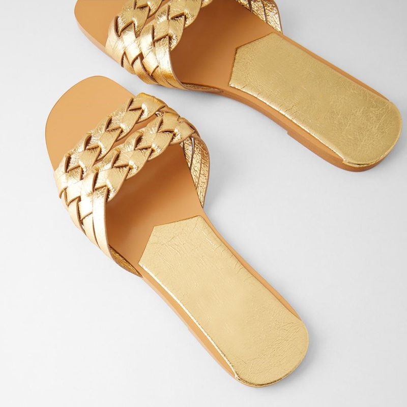 2021 High quality Women slippers outdoor elegant open toe women sandals comfortable flat beach lady sandals