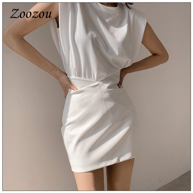 2021 High quality High Waist Skinny PU Leather Women Skirt Bag Hip Faux Leather Short Skirt Black Elegant Skirt