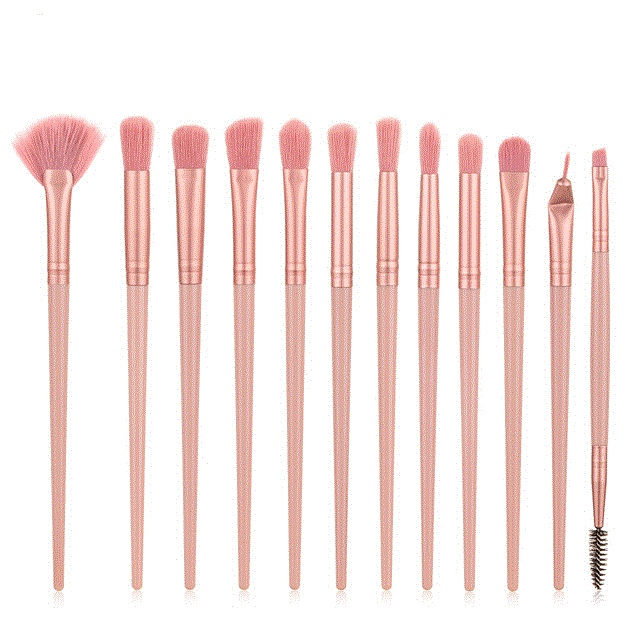 2021 High quality 12Pcs Pure color Makeup Brushes Tool Set Cosmetic Powder Eye Shadow Foundation Make Up Brush