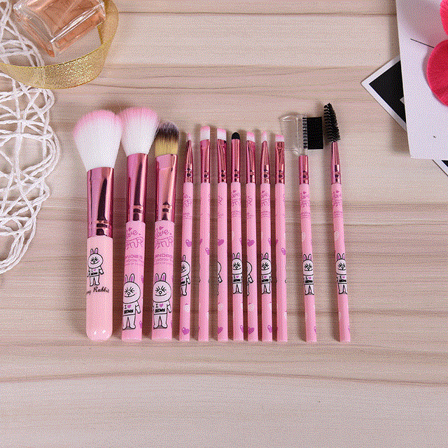 2021 High quality 12pcs Makeup Brushes Set Foundation Powder Eye Shadow Blending Eyelash Eyebrow Lip Makeup Brush