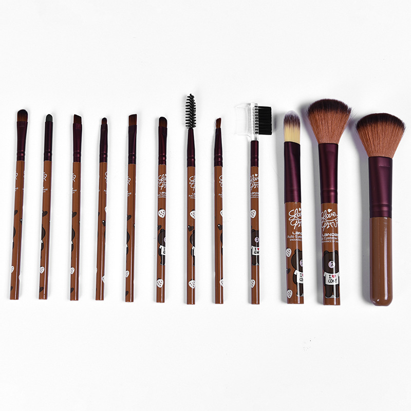 2021 High quality 12pcs Makeup Brushes Set Foundation Powder Eye Shadow Blending Eyelash Eyebrow Lip Makeup Brush