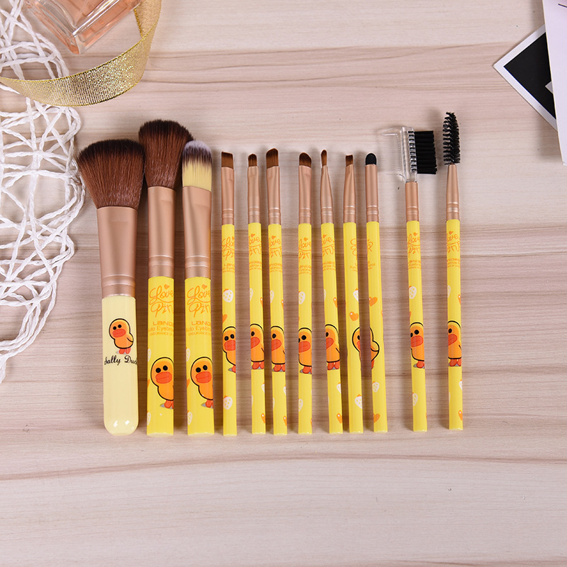 2021 High quality 12pcs Makeup Brushes Set Foundation Powder Eye Shadow Blending Eyelash Eyebrow Lip Makeup Brush