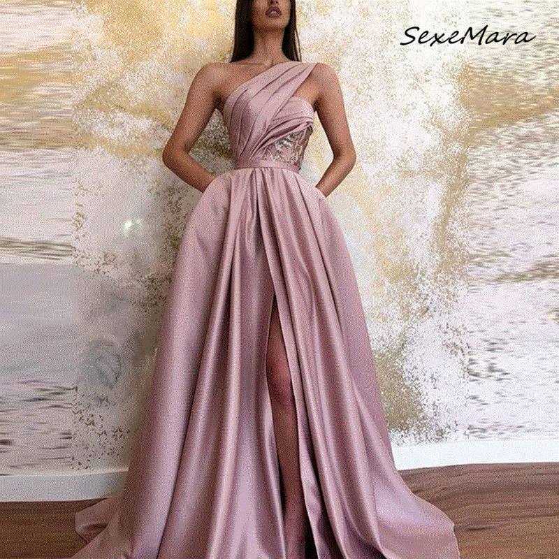 2021 High quality Elegant Sexy Women Dress Summer Fashion Pockets Maxi Party Dress Plus Size