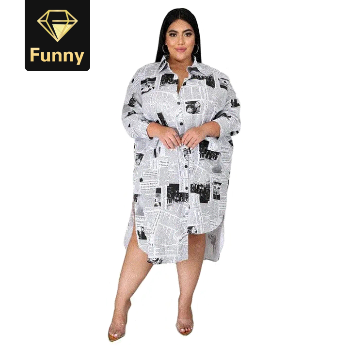 2021 High quality Print African Dresses for Women  Femme Long Sleeve Dress Clothes Fashion Africa Shirt Dress Ladies