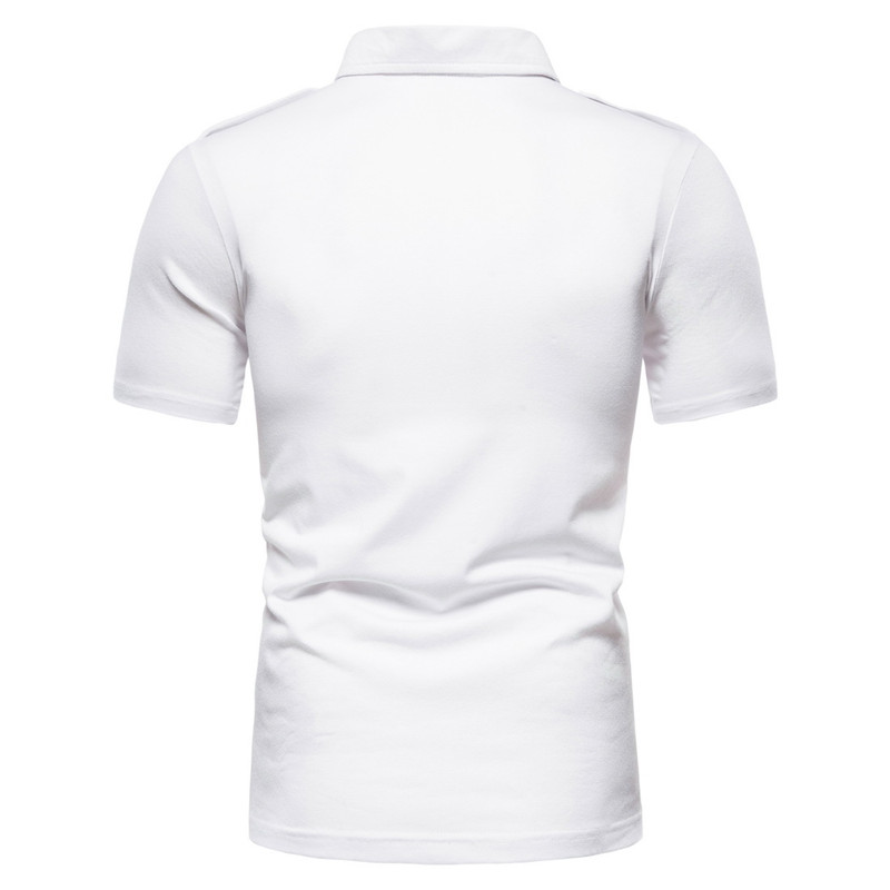 2021 High quality Mens Slim Fit Cotton Polo Shirt Summer Short Sleeve T Shirt Men Work Business Casual Tshirts