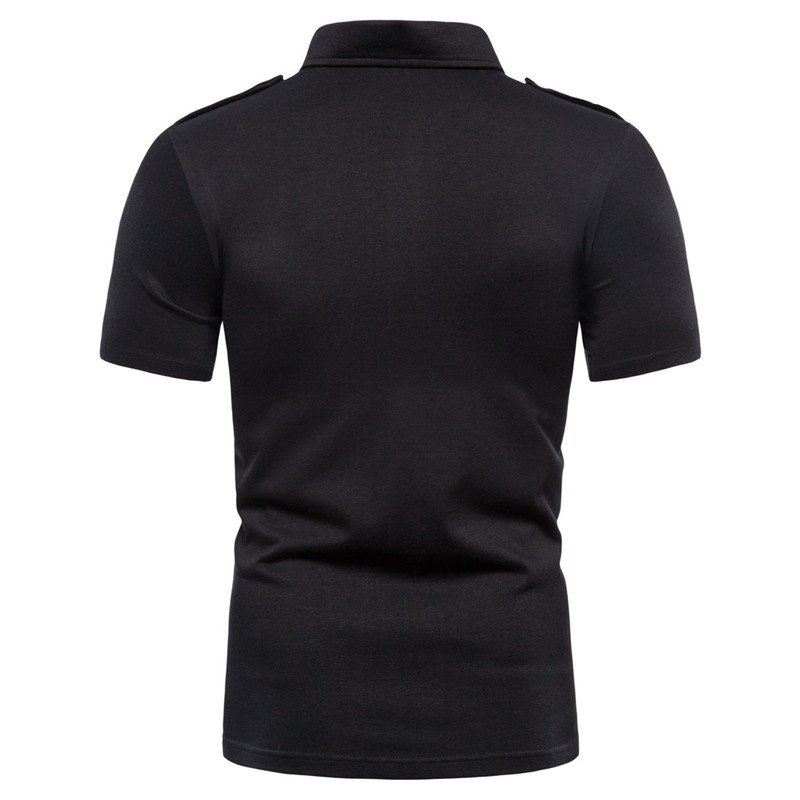 2021 High quality Mens Slim Fit Cotton Polo Shirt Summer Short Sleeve T Shirt Men Work Business Casual Tshirts