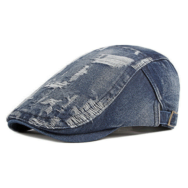 2021 High quality Men Ivy Caps Denim Light Blue Mens Berets Male Cap Spring Summer  Brand New Driver Ivy Hats