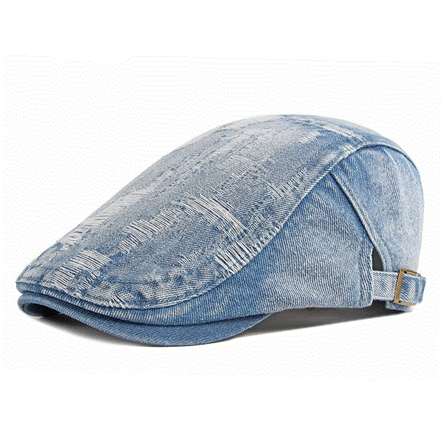 2021 High quality Men Ivy Caps Denim Light Blue Mens Berets Male Cap Spring Summer  Brand New Driver Ivy Hats