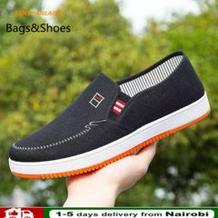 2022 New Men's Shoes Loafers Work Shoes Men's Sports Shoes Comfortable Fashion Sneakers  Black 40