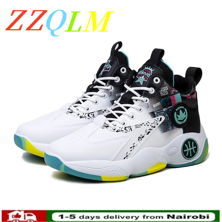 ZZQLM Men's Shoes New Men's Basketball Shoes Indoor Non-Slip Training Shoes All-match Wear-resistant Outdoor Shoes Men's Sports Shoes Fashion Sneakers