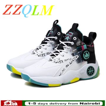 ZZQLM Men's Shoes New Men's Basketball Shoes Indoor Non-Slip Training ...