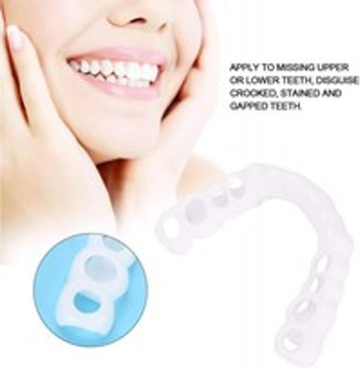 Snap On Smile Teeth Veneers Whitening Cosmetic Denture Instant Perfect Smile Teeth Fake Tooth Cover